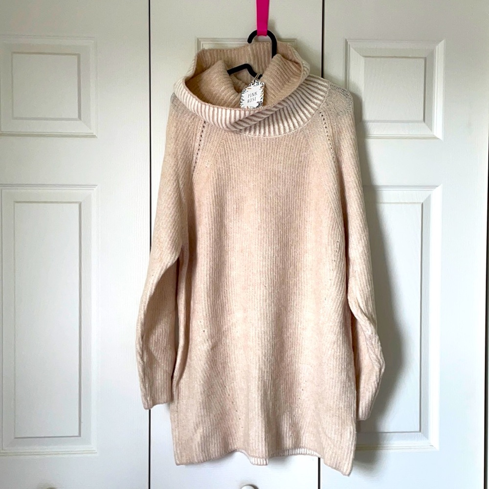 Pink Rose Fall Sweater
